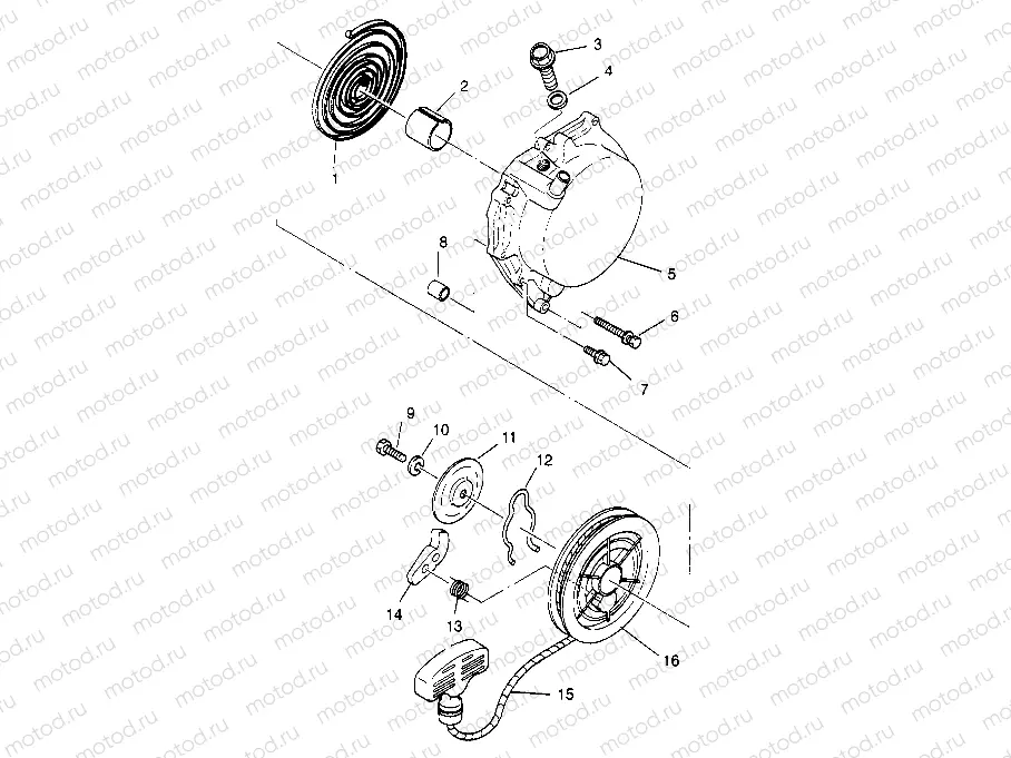 RECOIL STARTER 4x4 300 W958130 (4930183018D003) | RECOIL STARTER 4x4 300 W958130 (4930183018D003)