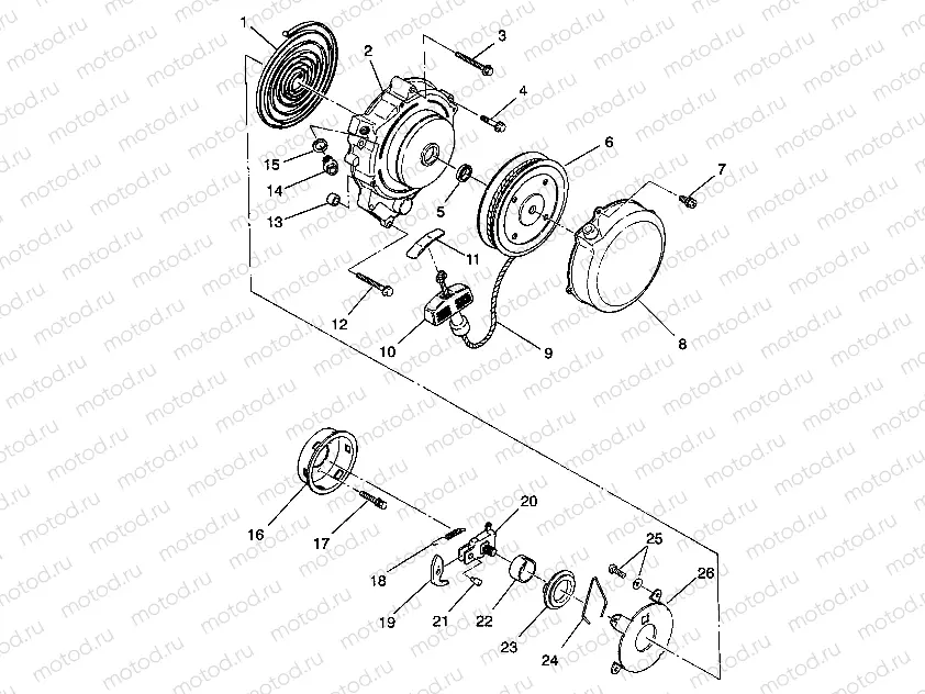 RECOIL STARTER 4X4 350L W938139 (4924052405041A) | RECOIL STARTER 4X4 350L W938139 (4924052405041A)