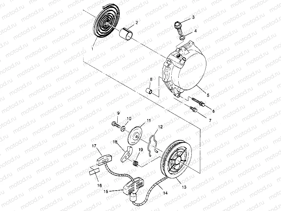 RECOIL STARTER  4X4 400L W948140 (4926772677D003) | RECOIL STARTER  4X4 400L W948140 (4926772677D003)