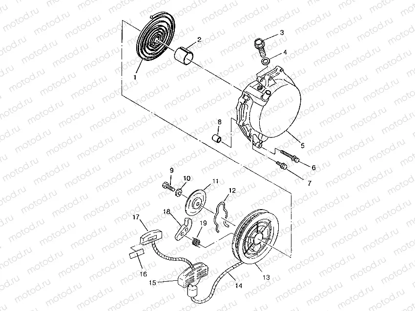 RECOIL STARTER 6x6 400L | RECOIL STARTER 6x6 400L, SWEDISH S948740 and  NORWEGIAN N948740 (4926812681053A)