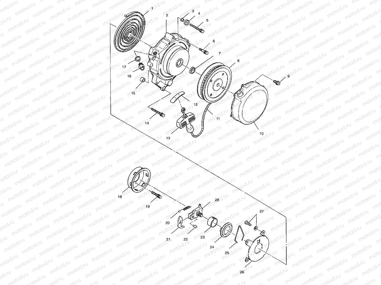 RECOIL STARTER - A00AG25CA (4954865486C014) | RECOIL STARTER - A00AG25CA (4954865486C014)