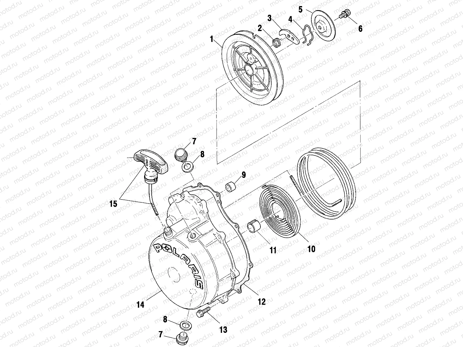RECOIL STARTER - A00CH33AB (4957715771D008) | RECOIL STARTER - A00CH33AB (4957715771D008)