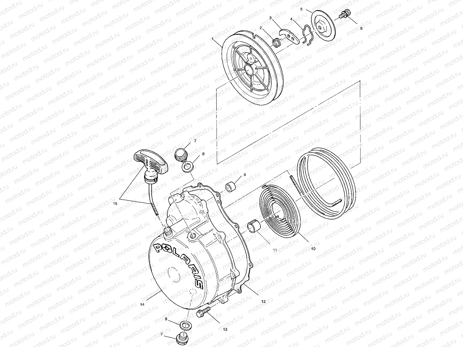 RECOIL STARTER - A00CH33AC (4959905990D009) | RECOIL STARTER - A00CH33AC (4959905990D009)