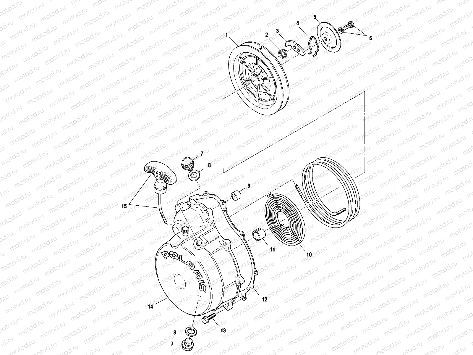 RECOIL STARTER - A00CH50EB (4954805480E001) | RECOIL STARTER - A00CH50EB (4954805480E001)