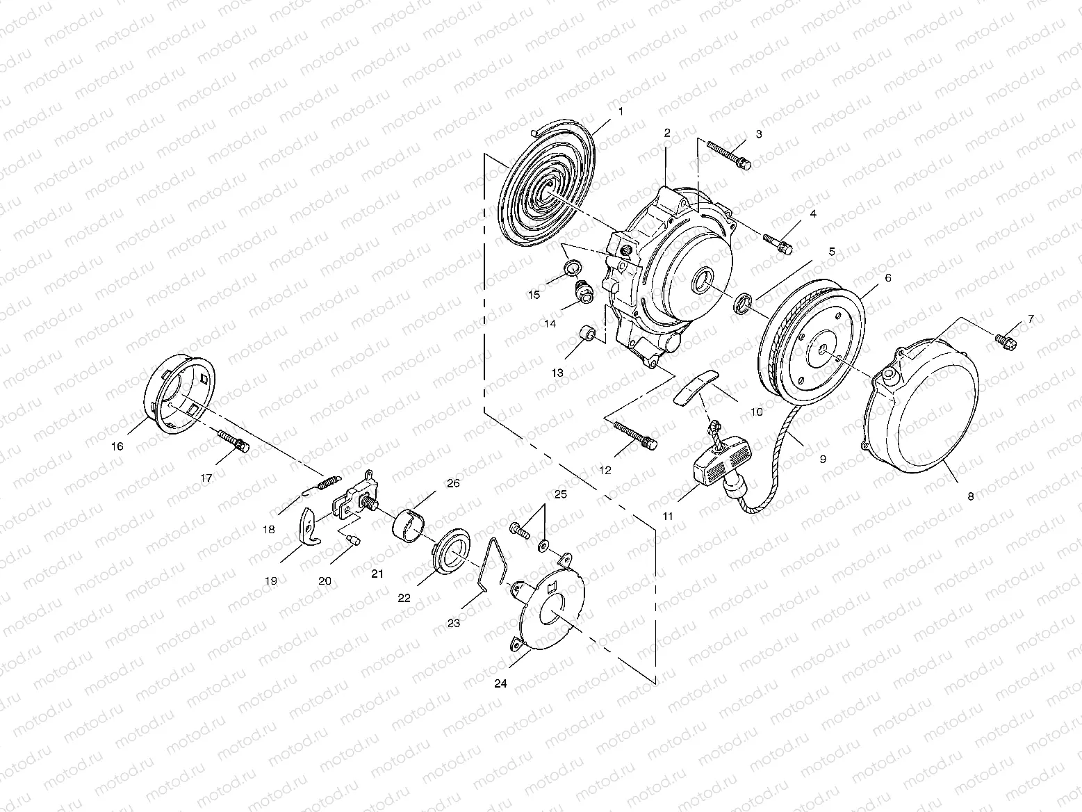 RECOIL STARTER - A01AG25CA (4963866386C013) | RECOIL STARTER - A01AG25CA (4963866386C013)