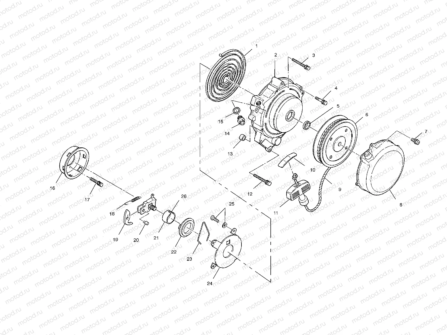 RECOIL STARTER - A01BA25CA (4963666366C012) | RECOIL STARTER - A01BA25CA (4963666366C012)