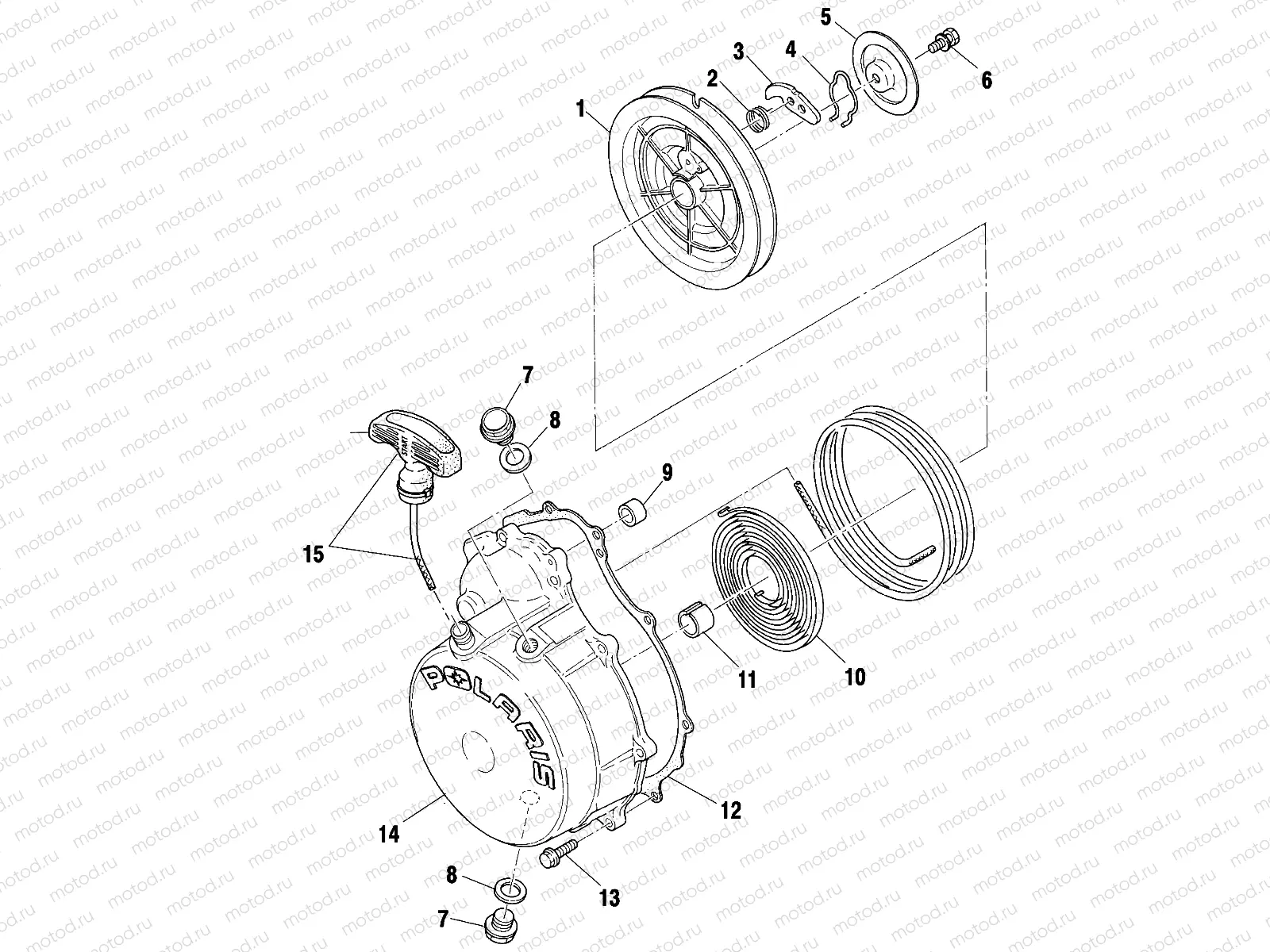 RECOIL STARTER - A01BA50AA (4963716371D006) | RECOIL STARTER - A01BA50AA (4963716371D006)