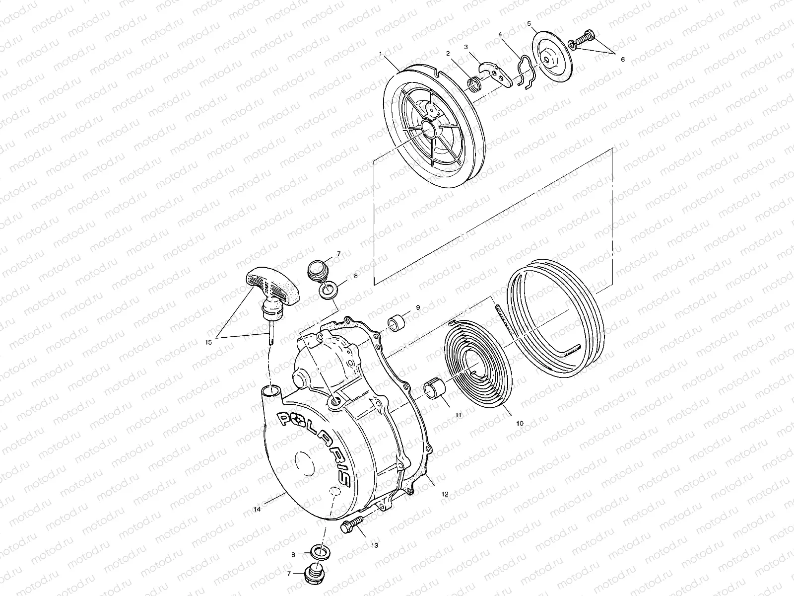 RECOIL STARTER - A01CH50EB (4964466446D009) | RECOIL STARTER - A01CH50EB (4964466446D009)