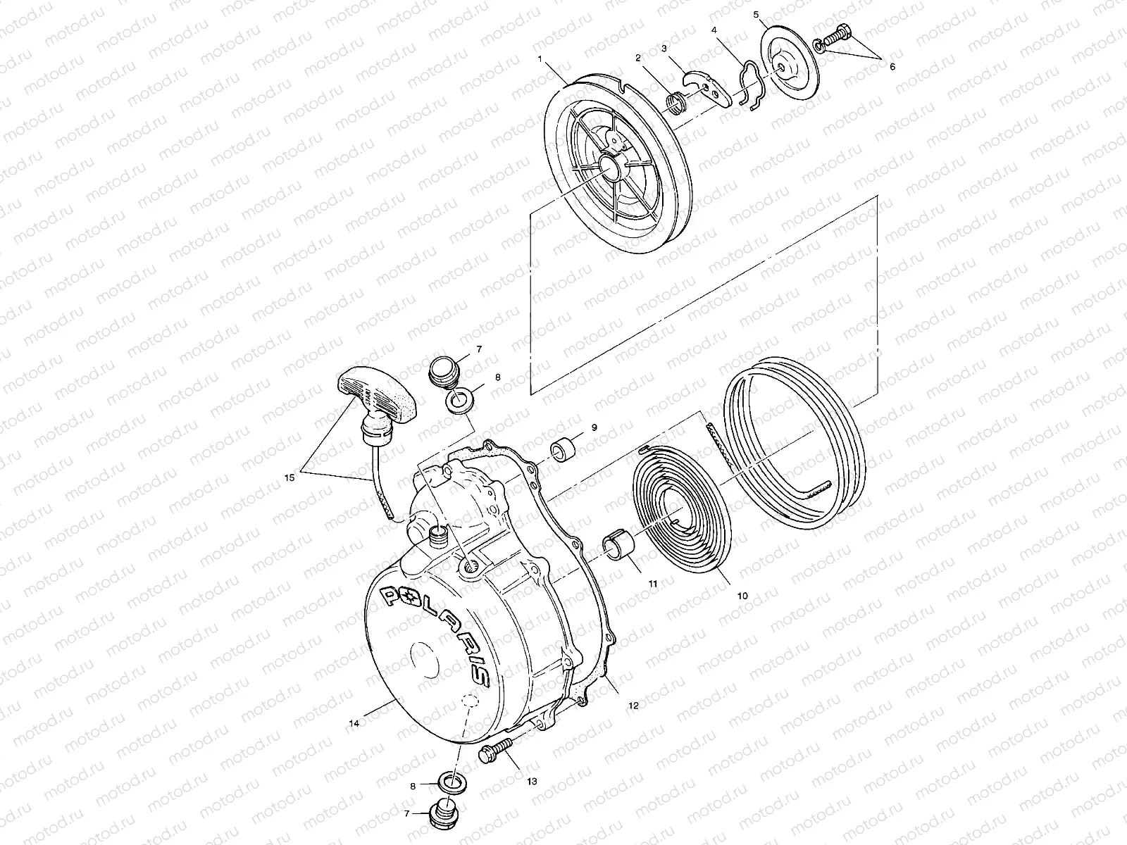 RECOIL STARTER - A01CK32AA (4964086408C011) | RECOIL STARTER - A01CK32AA (4964086408C011)
