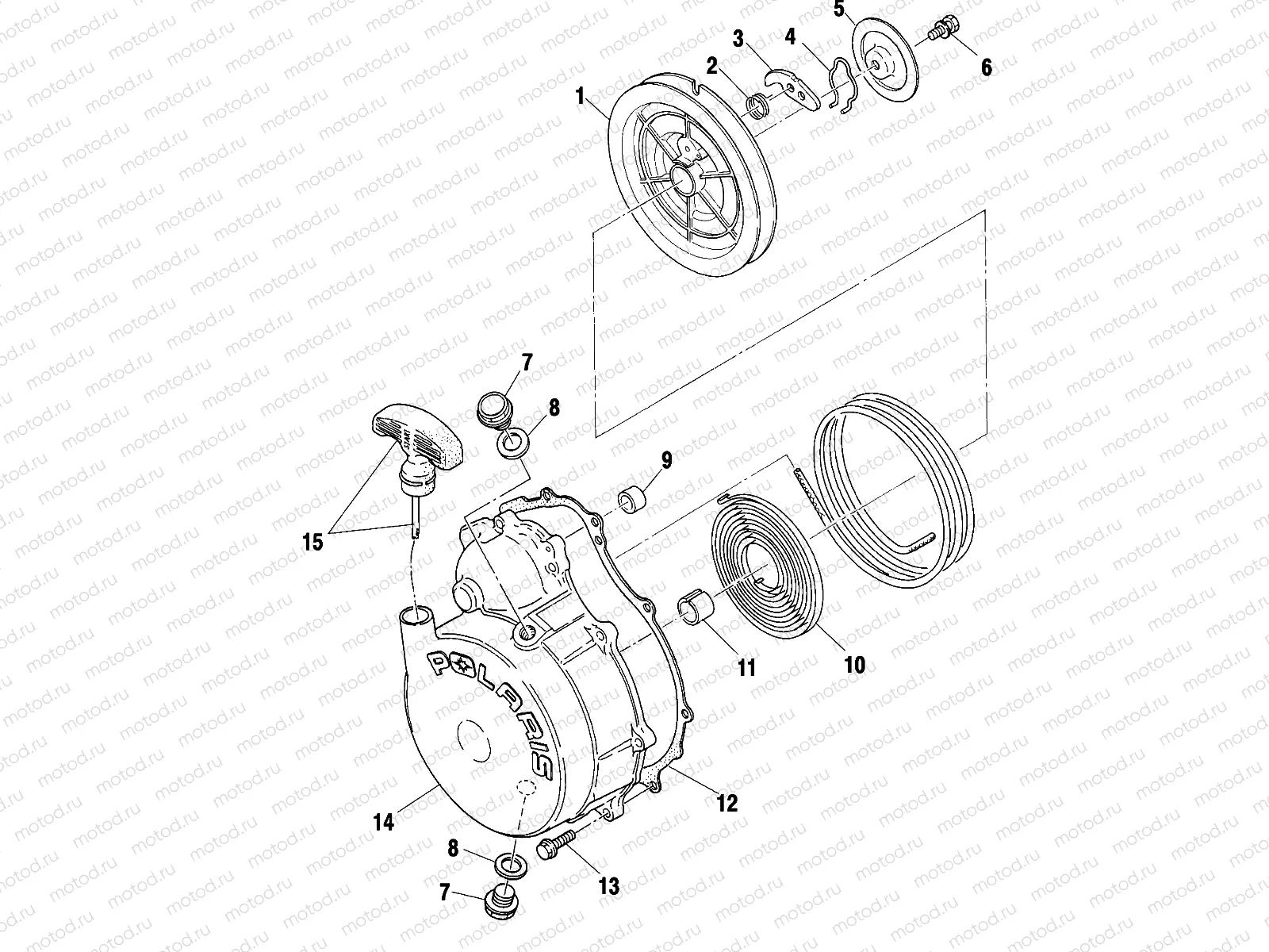 RECOIL STARTER - A01CL50AA (4964586458D010) | RECOIL STARTER - A01CL50AA (4964586458D010)