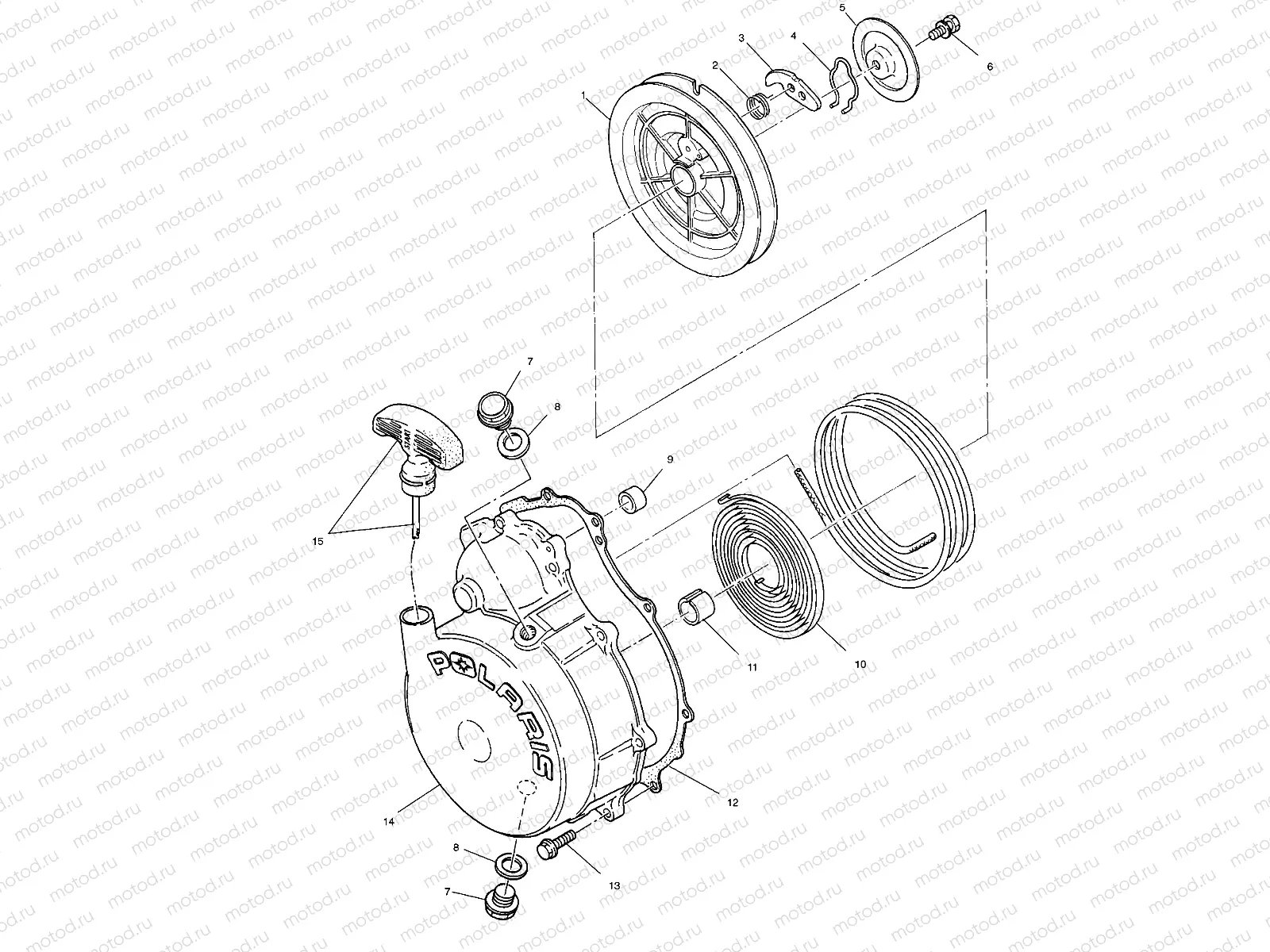 RECOIL STARTER - A02CL50AA/DA (4967986798D10) | RECOIL STARTER - A02CL50AA/DA (4967986798D10)