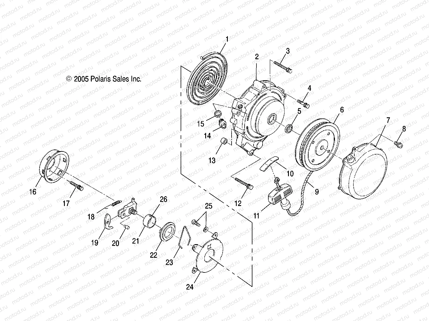 RECOIL STARTER - A03BA25CA/CB (4999201499920149C09) | RECOIL STARTER - A03BA25CA/CB (4999201499920149C09)
