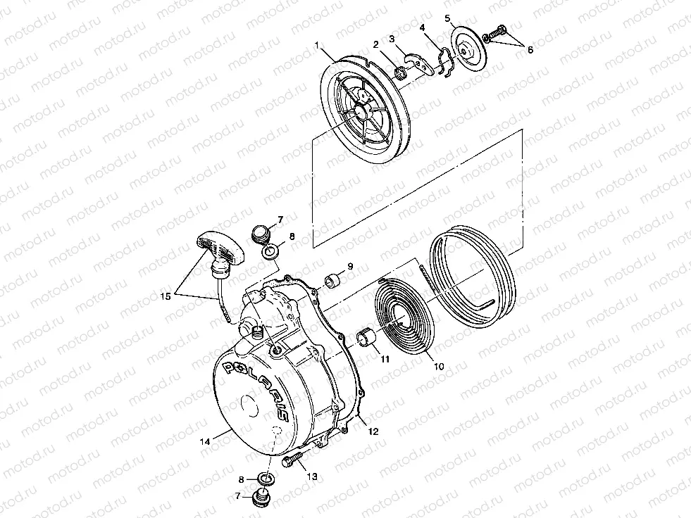 RECOIL STARTER - A99CD50AA (4949254925D010) | RECOIL STARTER - A99CD50AA (4949254925D010)