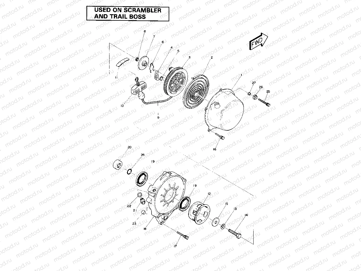 Recoil Starter Assembly (4911991199054A) | Recoil Starter Assembly (4911991199054A)