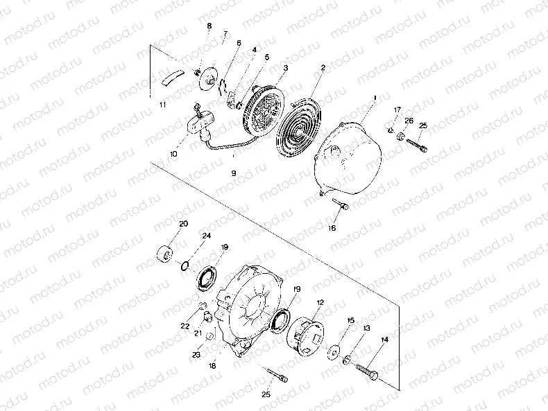 Recoil Starter Assembly (4913491349037A) | Recoil Starter Assembly (4913491349037A)