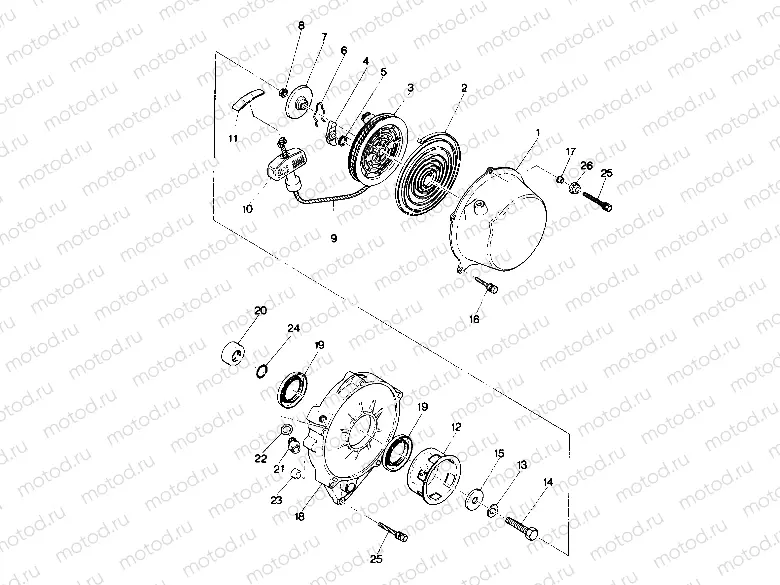 Recoil Starter Assembly (4913501350036A) | Recoil Starter Assembly (4913501350036A)