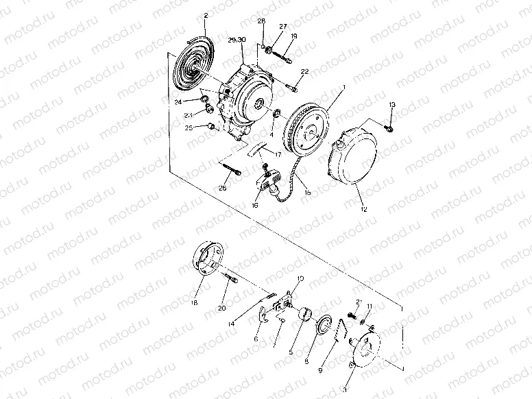 Recoil Starter Assembly (4915951595042A) | Recoil Starter Assembly (4915951595042A)