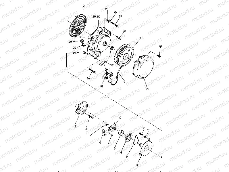 Recoil Starter Assembly (4916351635049A) | Recoil Starter Assembly (4916351635049A)