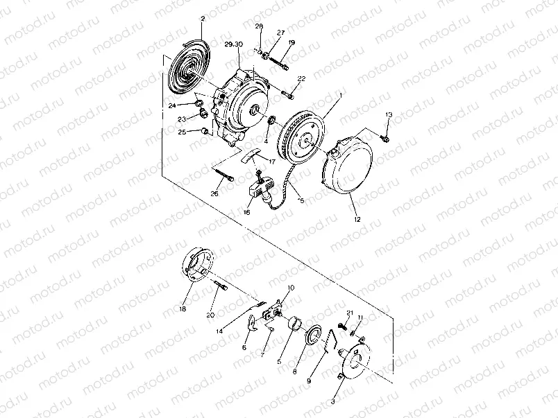 Recoil Starter Assembly (4917731773047A) | Recoil Starter Assembly (4917731773047A)