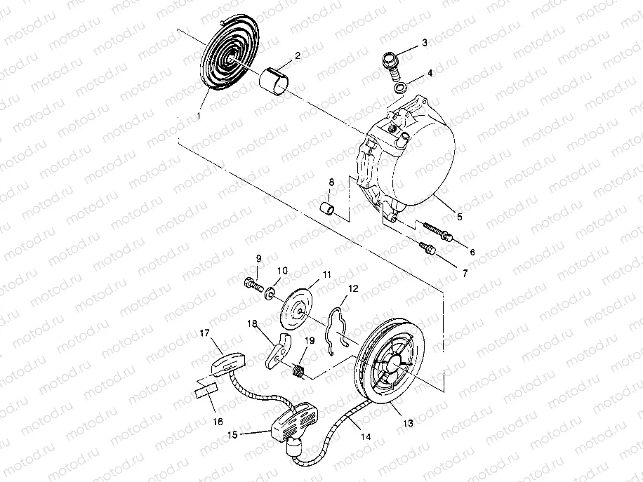 RECOIL STARTER Sport 400L W948540 (4927232723C013) | RECOIL STARTER Sport 400L W948540 (4927232723C013)