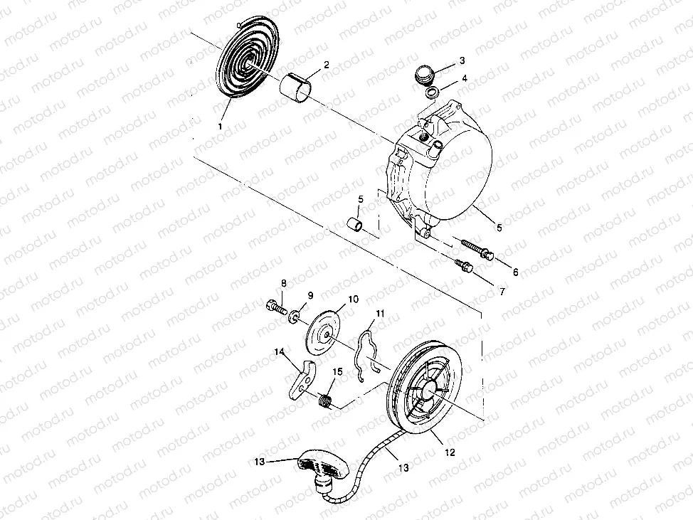RECOIL STARTER Sport 400L W958540 (4930133013C014) | RECOIL STARTER Sport 400L W958540 (4930133013C014)