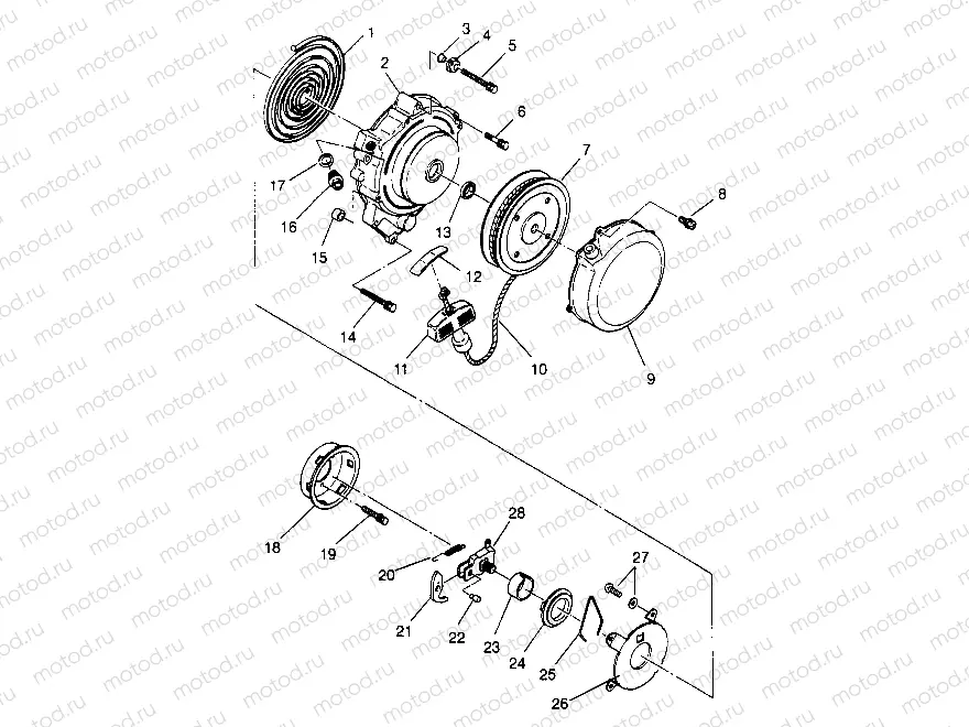 RECOIL STARTER Trail Blazer W947221 (4926832683C008) | RECOIL STARTER Trail Blazer W947221 (4926832683C008)