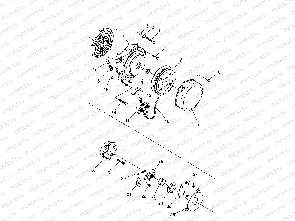 RECOIL STARTER Trail Blazer W957221 (4930363036C010) | RECOIL STARTER Trail Blazer W957221 (4930363036C010)