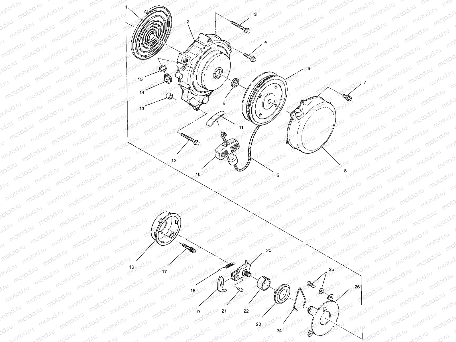 RECOIL STARTER - W937527 (4924022402c012) | RECOIL STARTER - W937527 (4924022402c012)