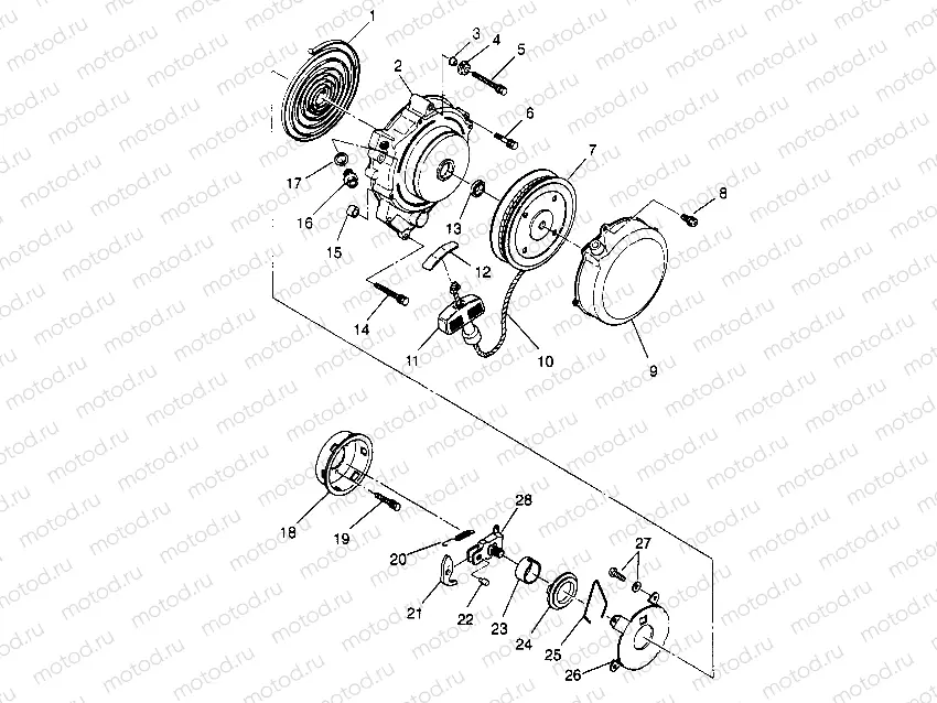 RECOIL STARTER - W948527 (4926822682C009) | RECOIL STARTER - W948527 (4926822682C009)