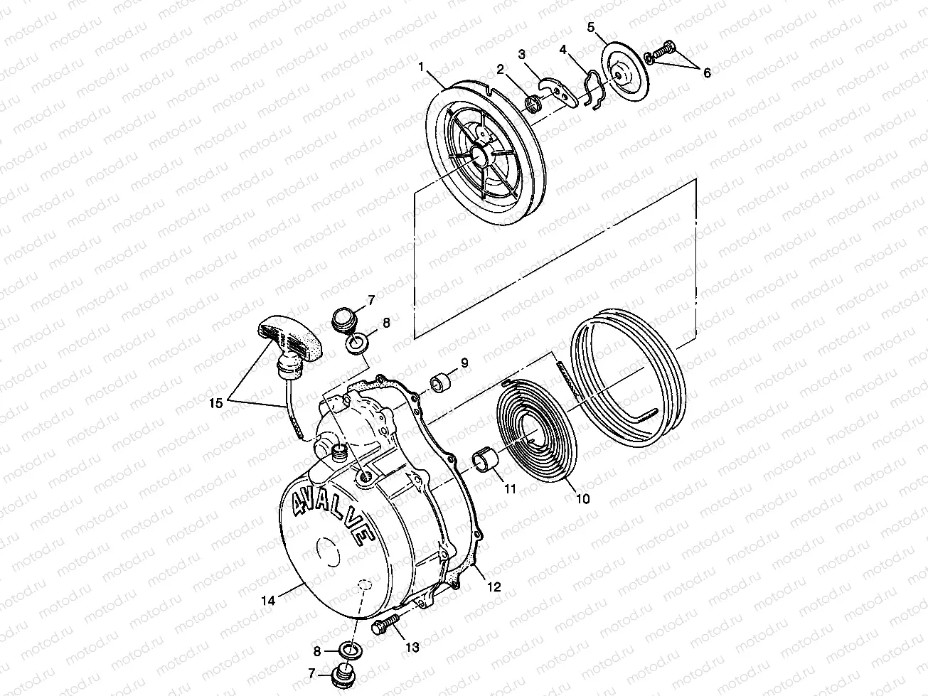 RECOIL STARTER - W98CH50A (4945714571d011) | RECOIL STARTER - W98CH50A (4945714571d011)