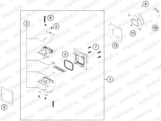 REED VALVE CASE|Engine|30