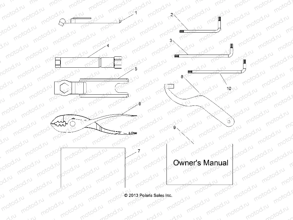 REFERENCE | REFERENCE, OWNERS MANUAL AND TOOL KIT - Z18VBA87B2/E87BK/BU/LK/BR (49RGRTOOL14RZR1000)
