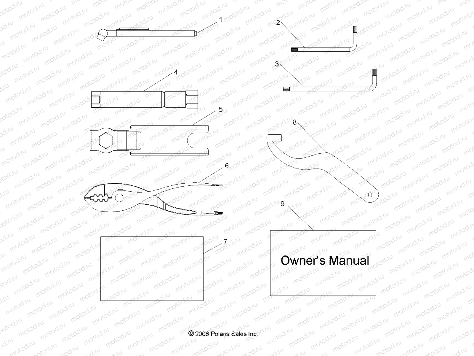 REFERENCES | REFERENCES, TOOL KIT and OWNERS MANUAL - R09VH76 ALL OPTIONS (49RGRTOOL09RZR)