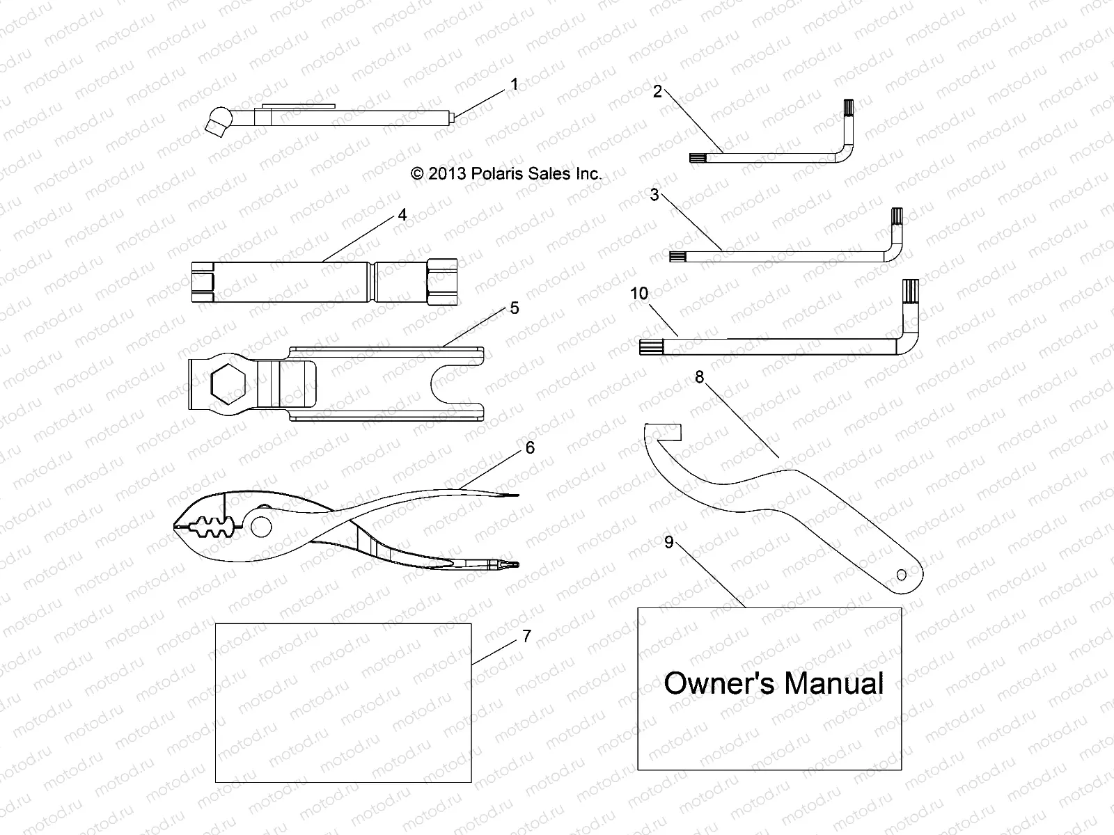 REFERENCES | REFERENCES, TOOL KIT and OWNERS MANUALS - R18RV_99 ALL OPTIONS (49RGRTOOL14CREW)