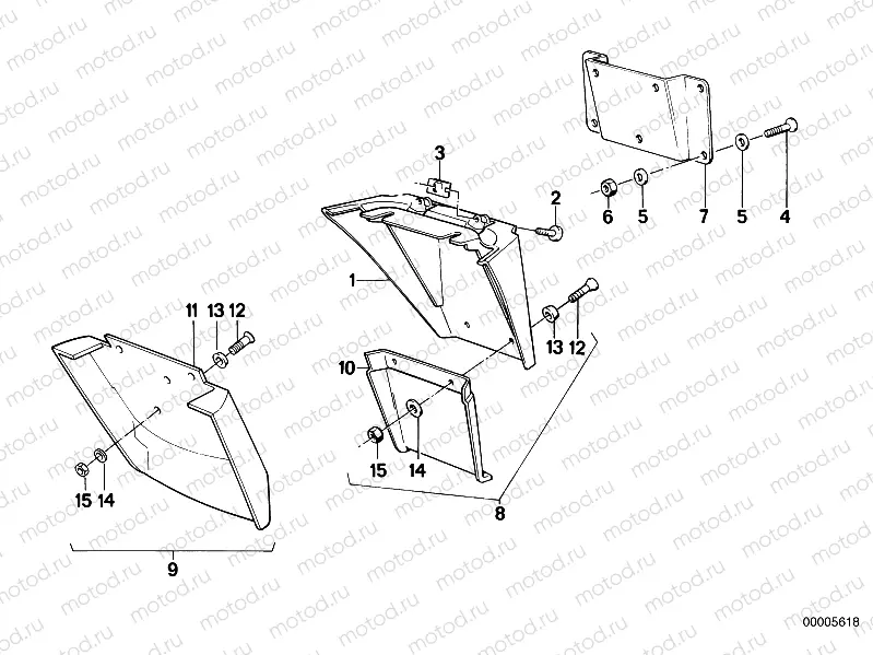 Registration plate mounting