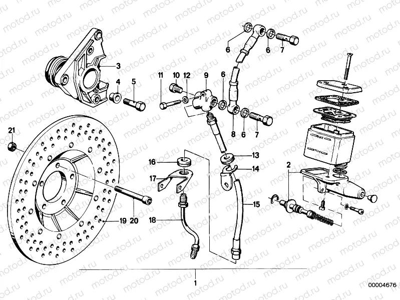 Retrofit kit, double disc brake