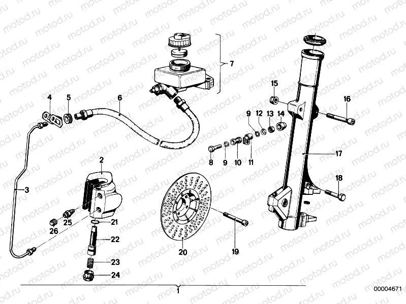 Retrofit kit, double disc brake
