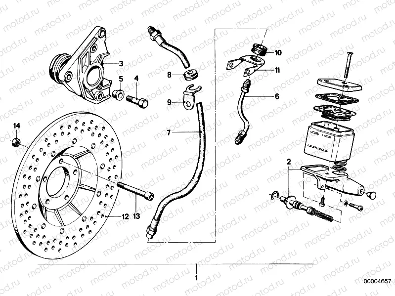 Retrofit kit, double disc brake