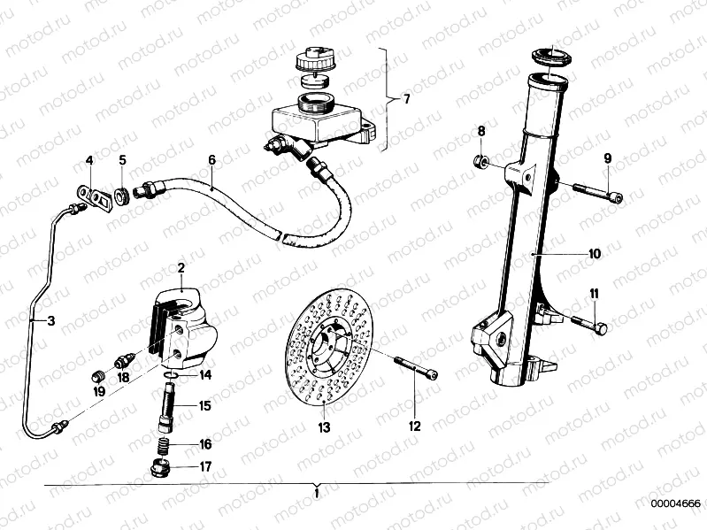 Retrofit kit, double disc brake