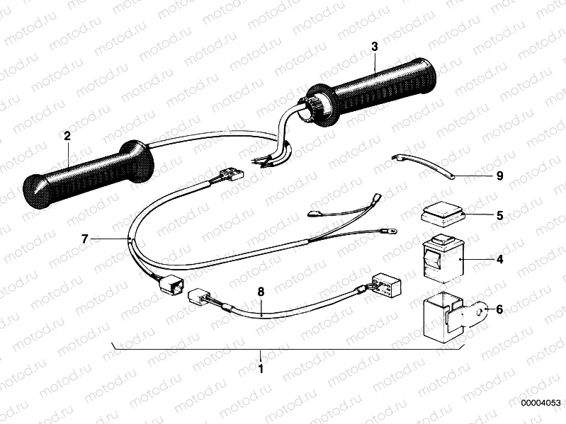 Retrofit kit, heated handle
