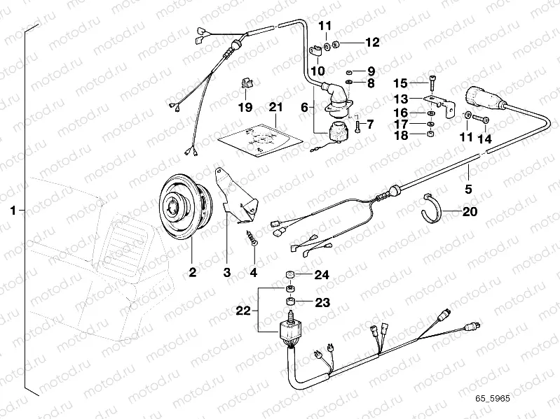 Retrofit kit, loudspeaker, rear