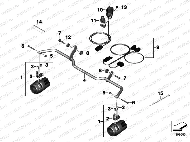 RETROFIT LED AUXILIARY HEADLIGHT