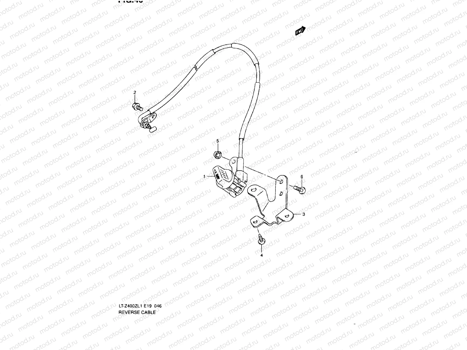 REVERSE CABLE (LT-Z400L1 E19)