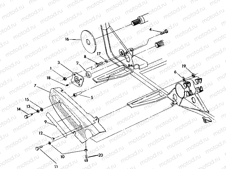 RH CHAIN COVER ASSEMBLY 350 4X4 / W928139 (4922832283027A) | RH CHAIN COVER ASSEMBLY 350 4X4 / W928139 (4922832283027A)
