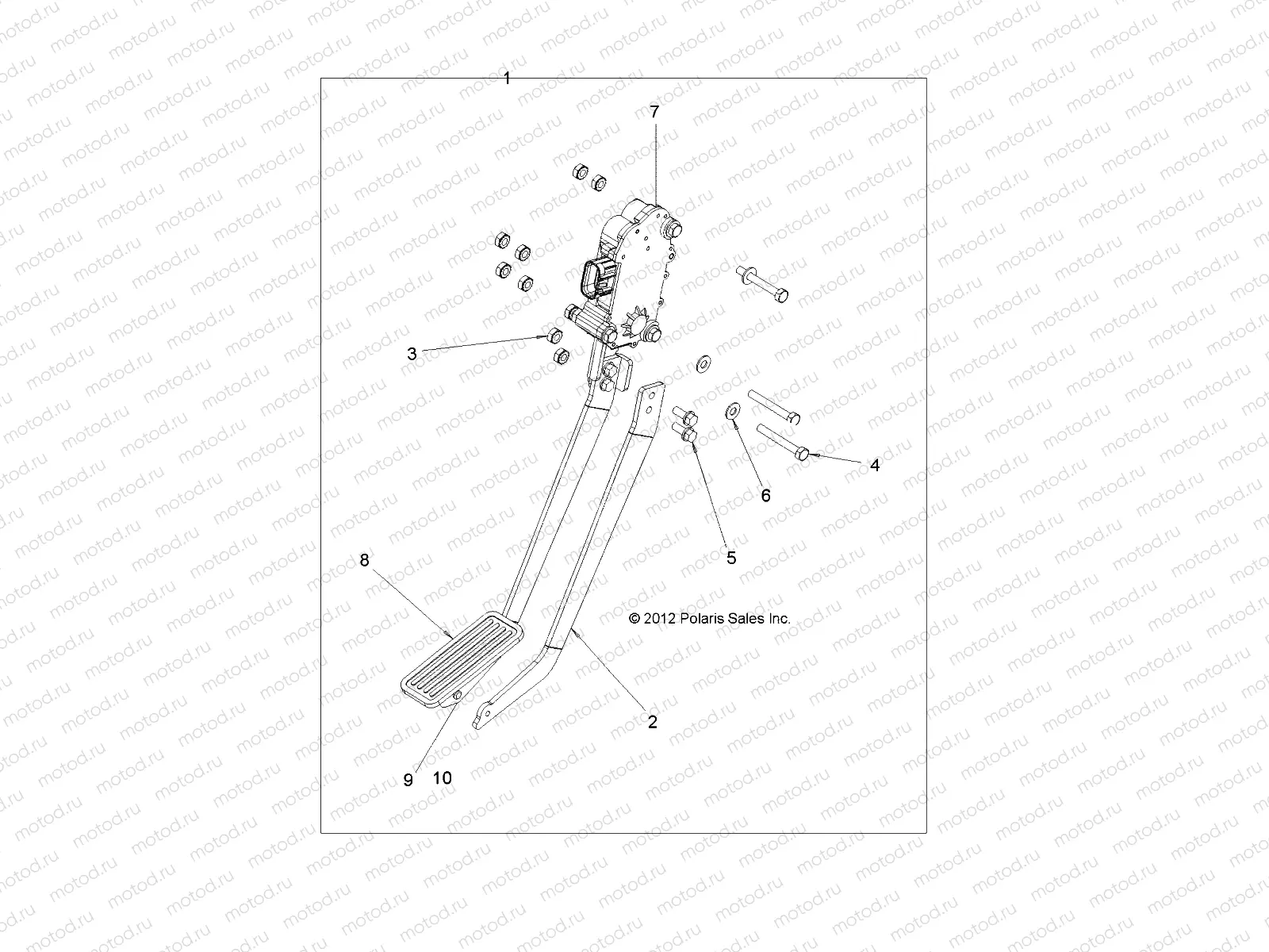 RH DRIVE | RH DRIVE, ACCELERATOR PEDAL - L12G2A/L12G4A/L12G4S/L12G2S/L12G2L/L12G2D (49GEMRHDRIVE12ACCELERATOR)