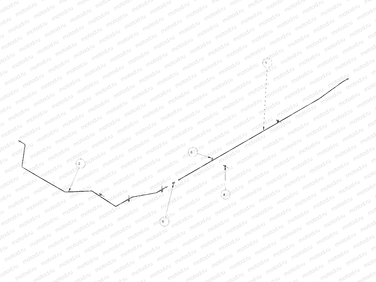 RH DRIVE | RH DRIVE, BRAKE LINES MID - eL/eLXD (49GEMRHDRIVE11BRAKEEL)