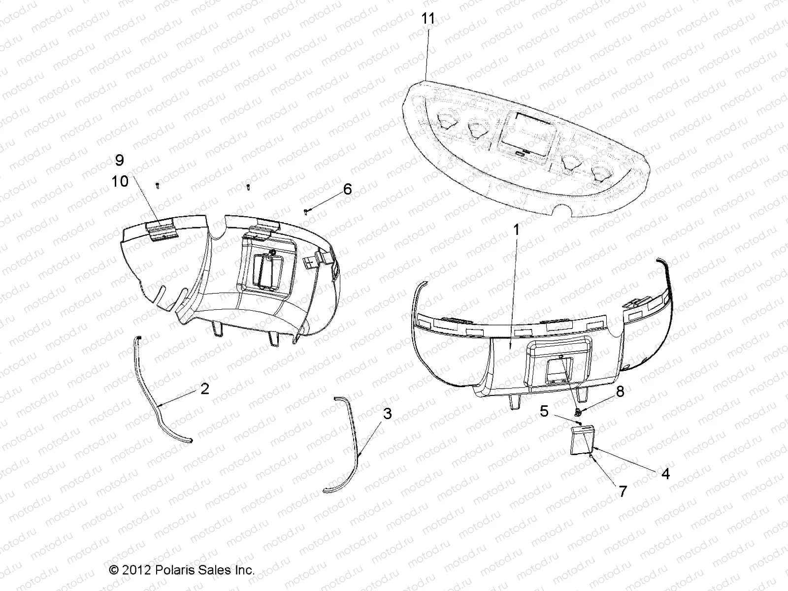RH DRIVE | RH DRIVE, DASH LOWER - L12G2A/L12G4A/L12G4S/L12G2S/L12G2L/L12G2D (49GEMRHDRIVE12DASH)
