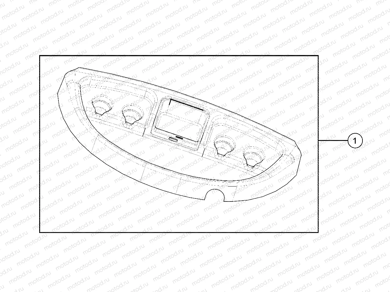 RH DRIVE | RH DRIVE, DASH UPPER - e2/e4/eS/eL/eLXD (49GEMRHDRIVE11DASH)