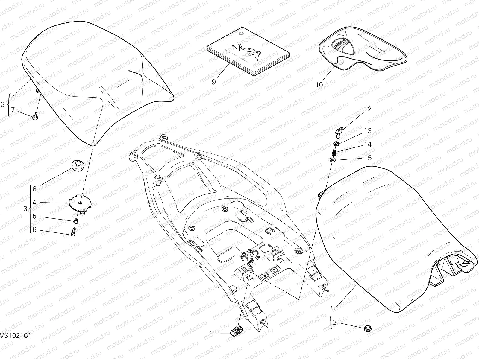 RIDER AND PASSENGER SEAT
