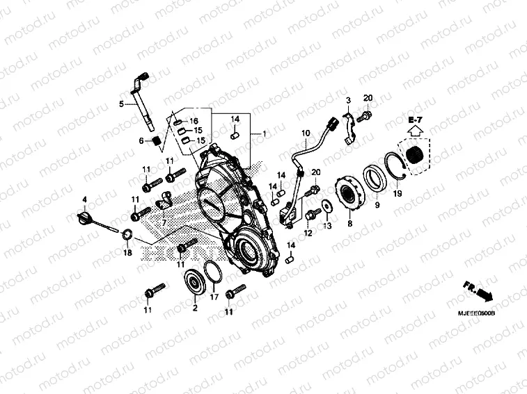 RIGHT CANKCASE COVER